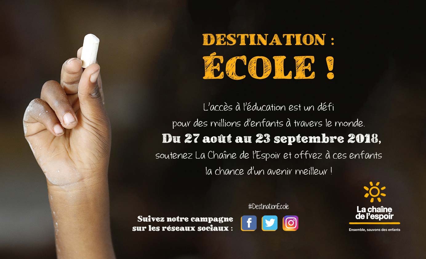 Destination : Ecole Destination : Ecole