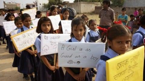 En Inde, les enfants défilent pour leurs droits