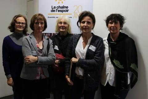 Les bénévoles de La Chaîne de l'Espoir Nantes