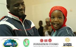 3 children travel from liberia to attend the cuomo centre in dakar