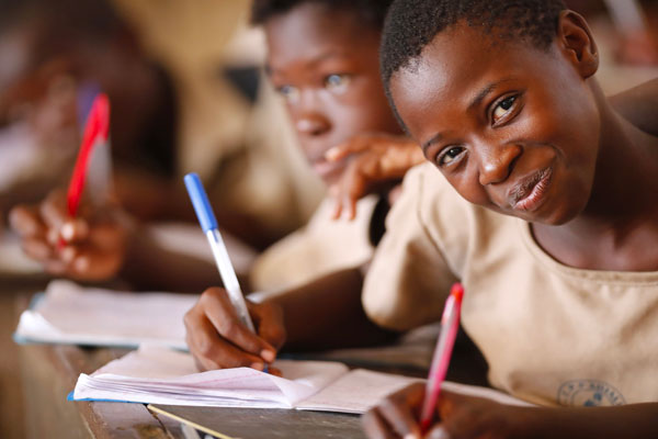 Children at school in Togo