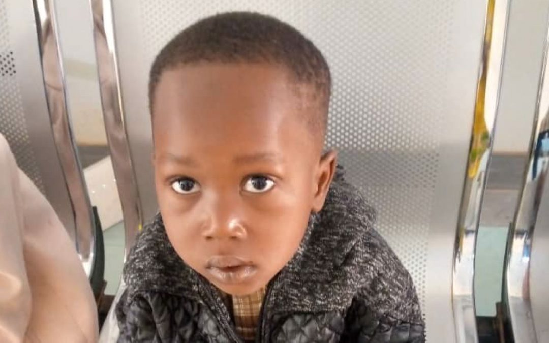 Le petit Christian, 4 ans, est à bout de souffle