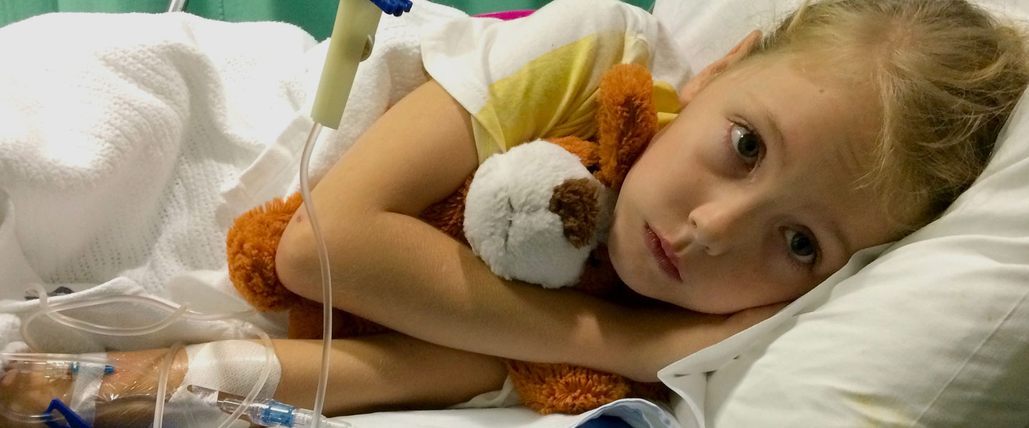 Enfant hospitalisé en Ukraine