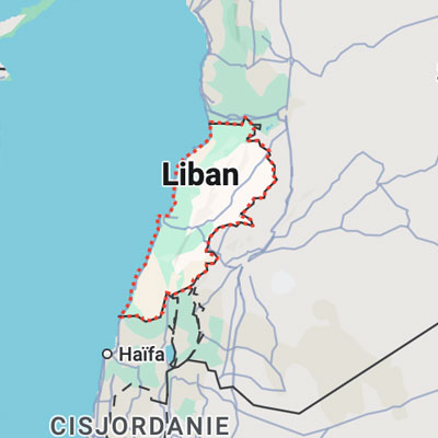 Carte pays Liban