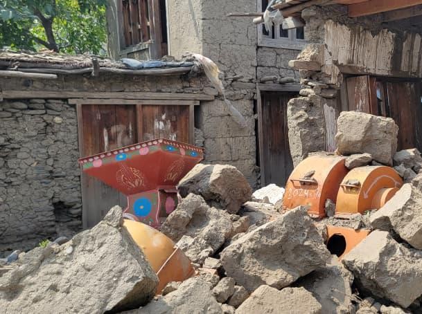 Une habitation détruite lors du séisme de 2025 en Afghanistan